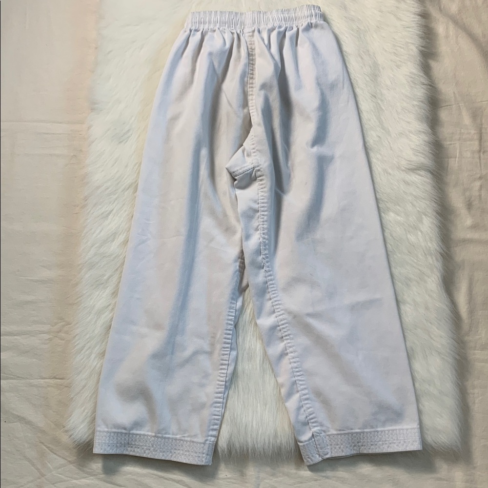 TAEKWONDO Kids Classic White Plain Joggers